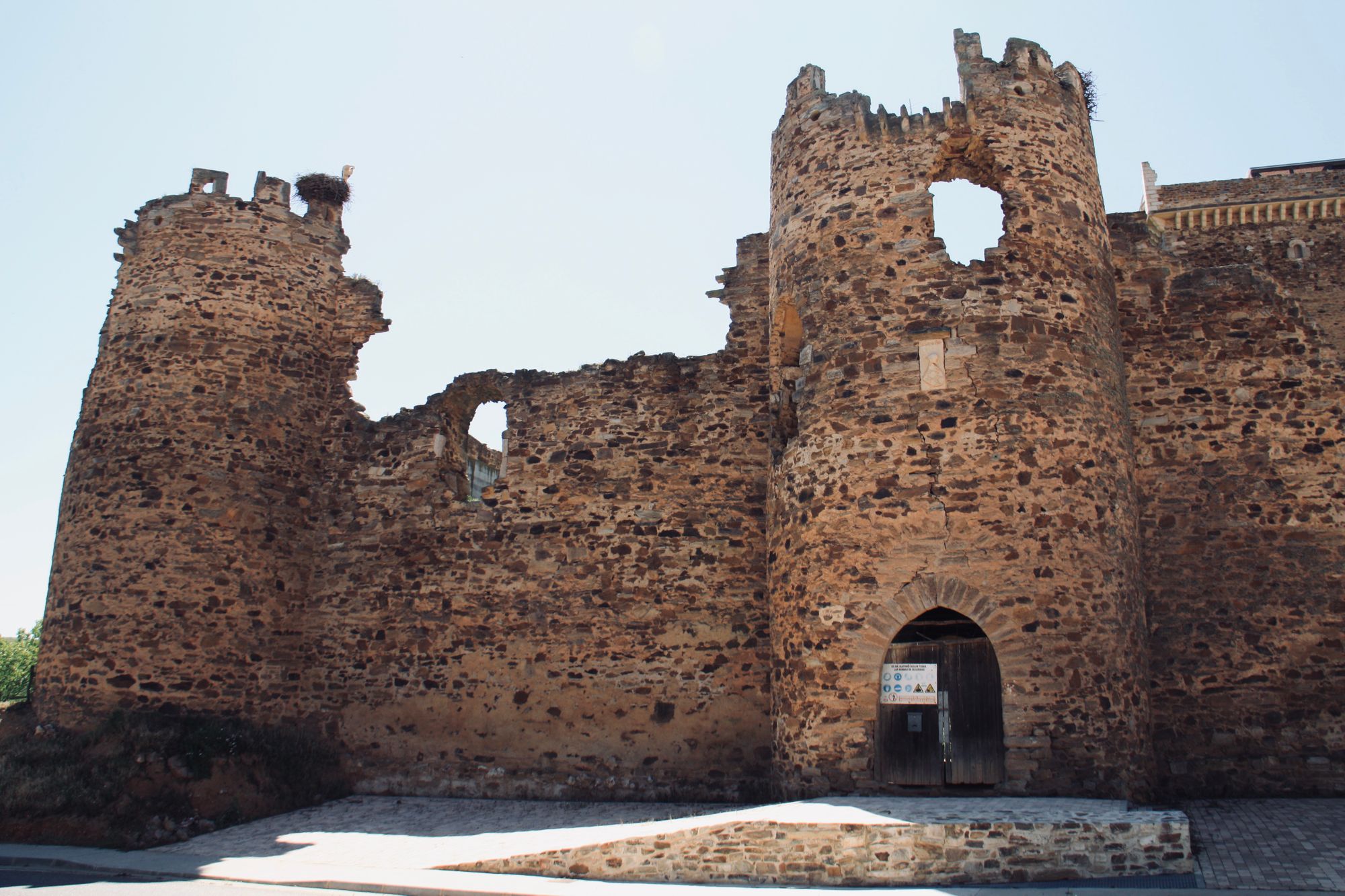 Ghostly Castle Ruins of Villanueva de Jamuz, Spain
