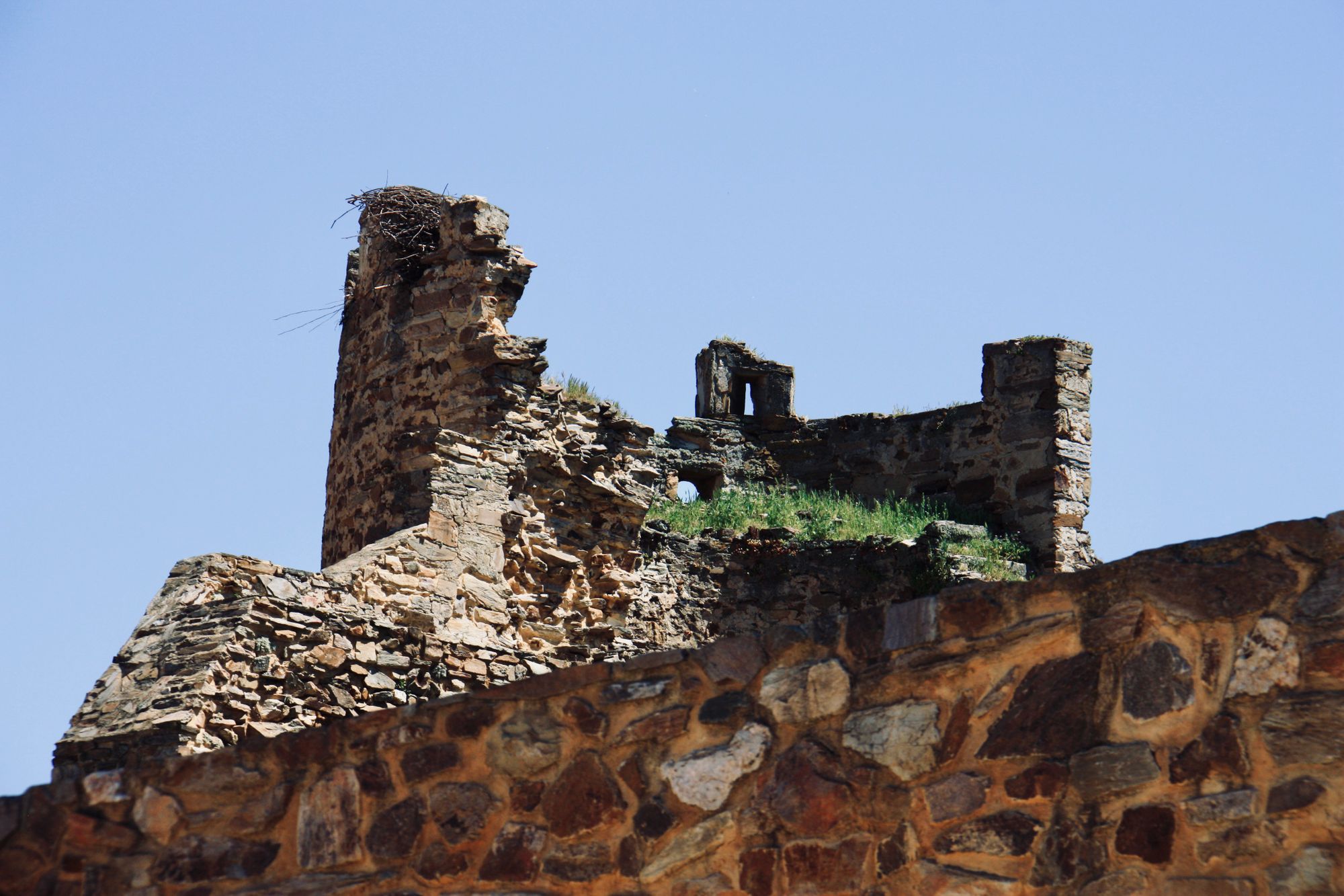 Ghostly Castle Ruins of Villanueva de Jamuz, Spain